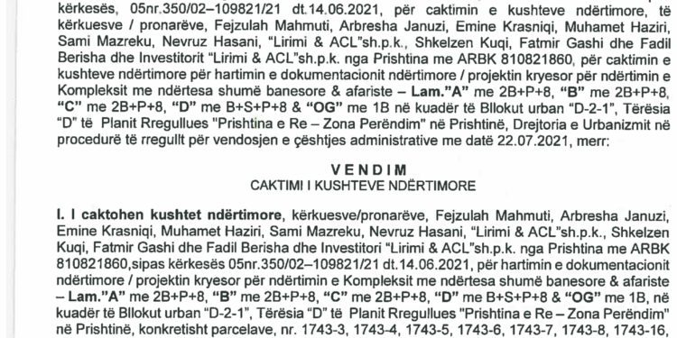 Dokument Eskluziv: prokurori  Blerim Isufaj, drejtori i Byrosë Sami Mazreku, këshilltari Venhar Hana, kirurgu Sejdi Mahmuti pronarë në 3 hektarëshin e sekuestruar