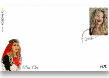 Rita Ora në pulla postare të Kosovës