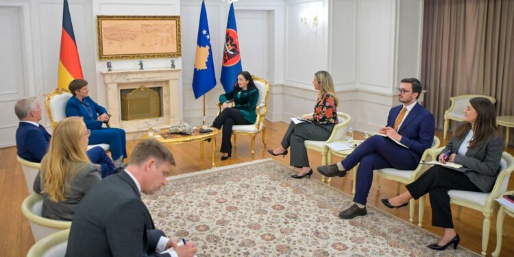 Presidentja Osmani takoi Ministren gjermane të Shtetit, Anna Lührmann