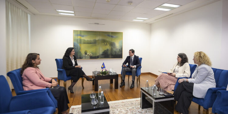 Kryeministri Kurti priti në takim Shefen e UN Women, zyra në Kosovë, Vlora Nushi