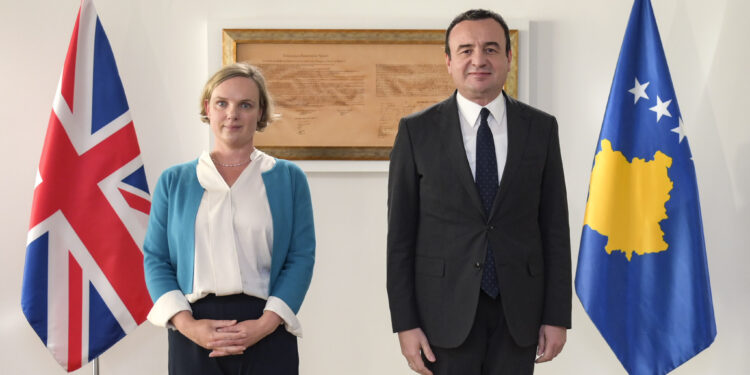 Kryeministri Kurti u takua me Drejtoreshën për Ballkanin Perëndimor dhe Mediteran në Ministrinë për Punë të Jashtme, Komonuelth dhe Zhvillim të Mbretërisë së Bashkuar, Victoria Billing