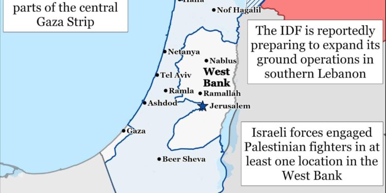 Forcat e Mbrojtjes së Izraelit (IDF) raportohet se planifikojnë të zgjerojnë operacionet e tyre tokësore në Libanin jugor.