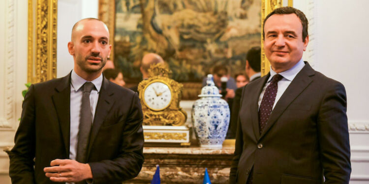 Kryeministri Kurti u takua me ministrin për Evropë të Francës, Benjamin Haddad