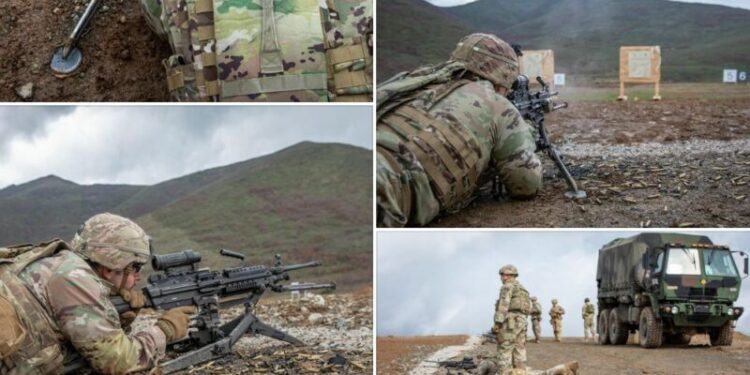 Gatishmëria në nivel: Ushtarë amerikanë të KFOR-it stërviten në Gjakovë