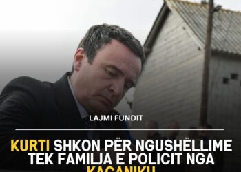 Kurti shkon për ngushëllime tek familja e policit nga Kaçaniku, që u vra pesë ditë më parë