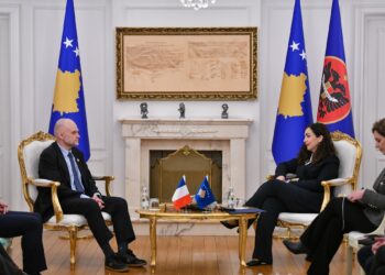 Osmani i kërkon mbështetje Francës për anëtarësimin e Kosovës në Këshillin e Evropës