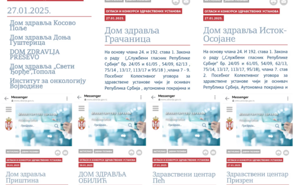 Protestë në Graçanicë lidhur me punësimin e personave të afërt me Listën Serbe