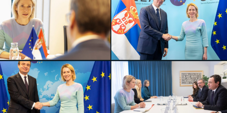 Kryediplomatja e E Kallas të hënën informon ministrat e shteteve rreth Dialogut Kosovë-Serbi