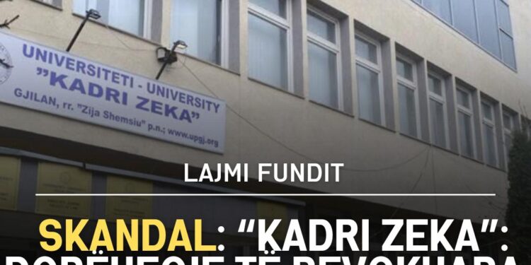 Skandal në Universitetin “Kadri Zeka”: Dorëheqje të revokuara kundërligjshëm nga Sekretari dhe Dekanja