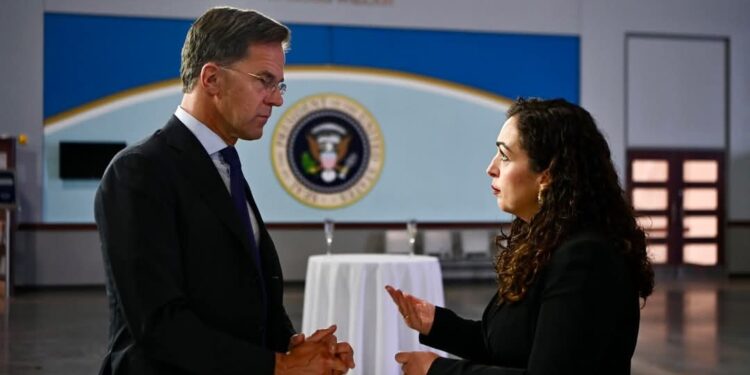 Presidentja Osmani takon Sekretarin e Përgjithshëm të NATO-s, Mark Rutte, në SHBA