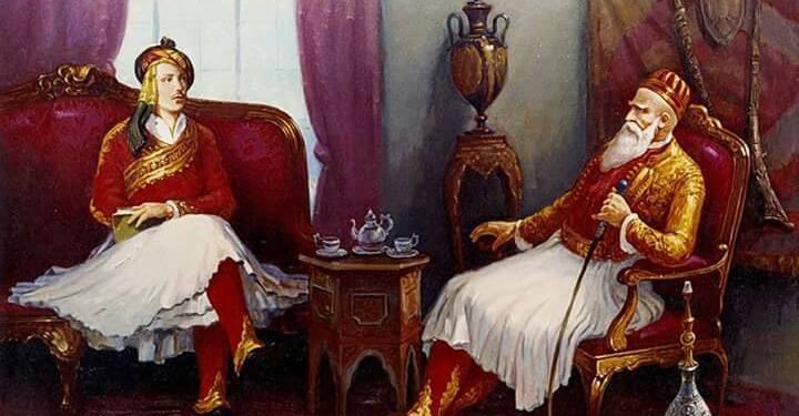 “Shqiptarët janë raca më e bukur në botë” – Letra e Lord Bajronit për nënën pas vizitës te Ali Pashë Tepelena, 1809