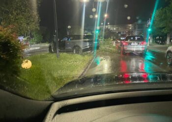 Aksident trafiku në lagjen Ulpiana të Prishtinës, afër shkollës “Ali Sokoli”