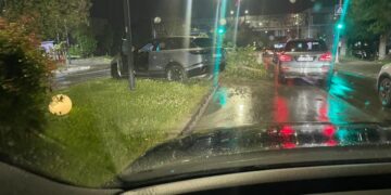 Aksident trafiku në lagjen Ulpiana të Prishtinës, afër shkollës “Ali Sokoli”