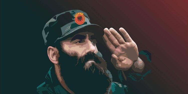 Kryetari i Këshillit Kombëtar Shqiptar, Enkel Rexhepi, reagon ndaj dëmtimit të pllakatës së Komandant Lleshit në Bujanoc