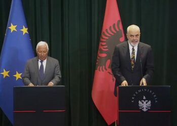 Kryeministri Rama pret Presidentin e Këshillit të Evropës, Antonio Costa: “Mik im, urime!”