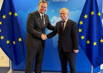 Zëvendëskryeministri Bislimi takim bilateral me përfaqësuesin e BE-së, Peter Sørensen, në Bruksel