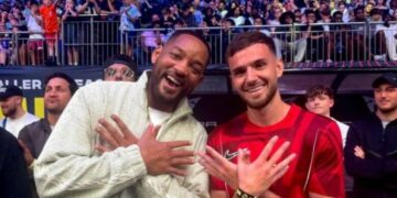Will Smith bën shqiponjën dy krenare me futbollistin shqiptar – fotoja u bë virale në internet