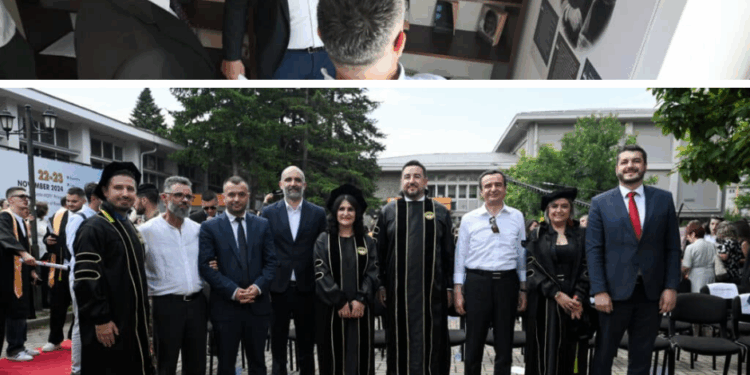 Kurti nderon Ukshin Hotin dhe studentët e Prizrenit