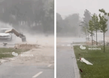 Shi, breshër e erë – Stuhi e fuqishme në Kllokot