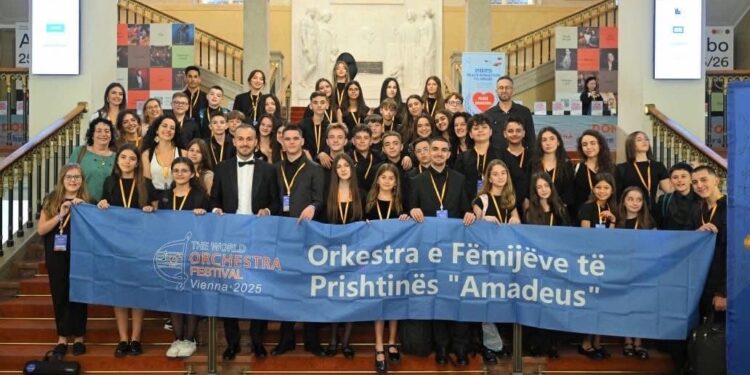 Sukses ndërkombëtar për Kosovën: Orkestra “Amadeus” nga Prishtina fiton Çmimin e Argjendtë në Festivalin Botëror të Orkestrave në Vjenë