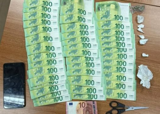 Prishtinë: Arrestohet një person – i gjenden para, narkotikë dhe armë e ftohtë