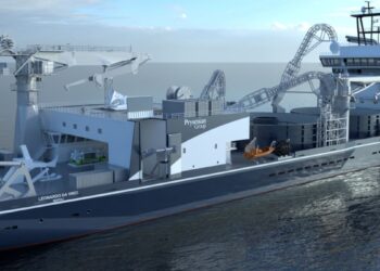 Anija më e madhe në botë për kabllot nënujore nis fazën e dytë për lidhjen energjetike Britani-Gjermani