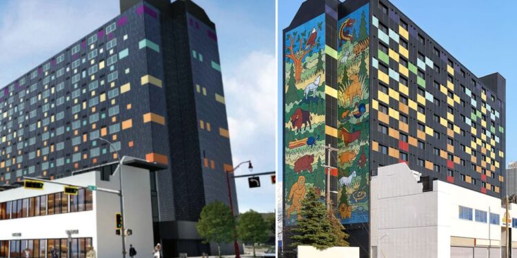 Murali Diellor më i Madh në Botë Kthen një Ndërtesë në Gjenerator Gjigant të Energjisë në Kanada