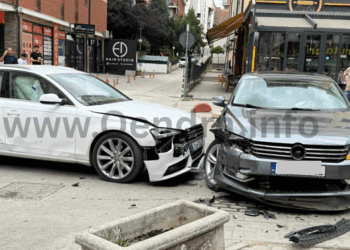 Aksident në rrugën Muharrem Fejza – Rruga e bllokuar përkohësisht