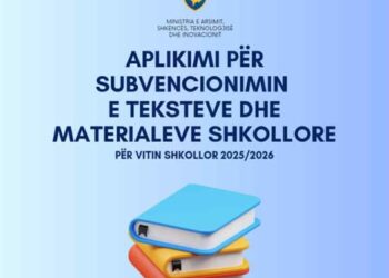 MAShTI hap aplikimet për subvencionimin e teksteve shkollore për vitin 2025/2026