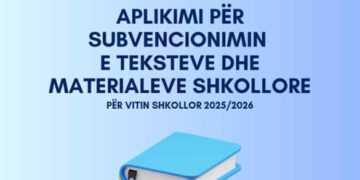 MAShTI hap aplikimet për subvencionimin e teksteve shkollore për vitin 2025/2026