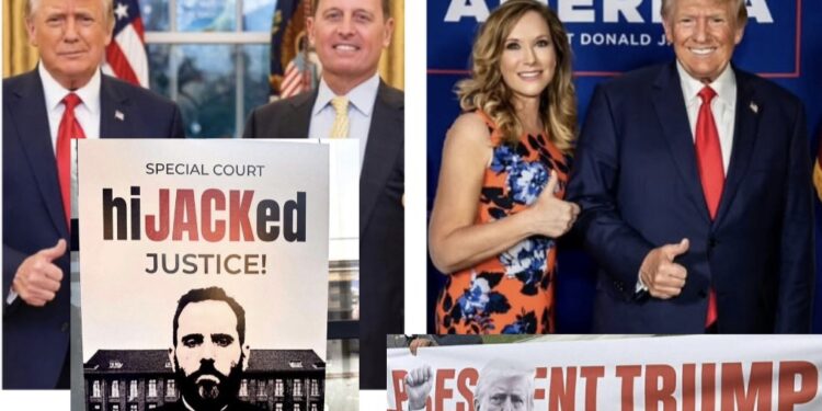 “Trump, Kosova beson në ty”, Grenell dhe ndihmës sekretarja amerikane në Departamentin e Punës, shpërndajnë pankartat e protestës