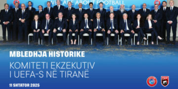 Moment historik për Shqipërinë, Komiteti Ekzekutiv i UEFA-s zhvillon në shtator mbledhjen e radhës në Tiranë