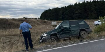Aksident trafiku në magjistralen Prishtinë–Gjilan, afër kryqit të Llabjanit