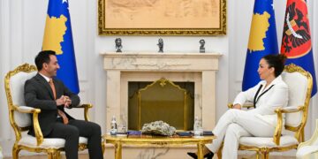 Presidentja Osmani takon kryetarin e sapozgjedhur të Kuvendit, Dimal Basha