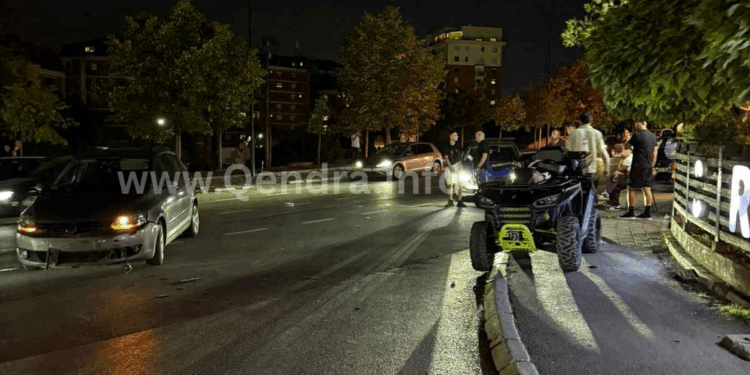 Aksident mes një motori dhe një veture pranë Postës së Vogël në Breg të Diellit