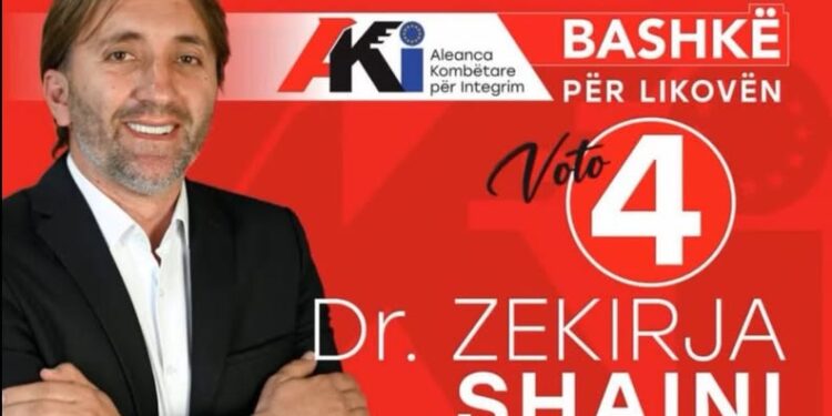 LAJMI I FUNDIT: Plagoset dr. Zekirija Shahini, bartës i Listës së AKI’s për këshilltarë në Likovë
