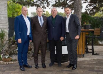 Takim me frymë bashkëpunimi sportiv mes Federatës Shqiptare dhe asaj Serbe para ndeshjes Serbi–Shqipëri