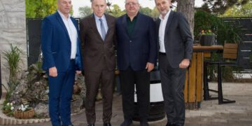 Takim me frymë bashkëpunimi sportiv mes Federatës Shqiptare dhe asaj Serbe para ndeshjes Serbi–Shqipëri