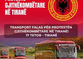 “Sharr Travel” ofron transport falas nga Prishtina në Tiranë për protestën në mbështetje të ish-krerëve të UÇK-së
