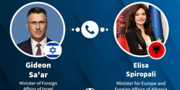 Pas kthimit nga SHBA, Spiropali merr ftese nga homologu izraelit për vizitë në Tel-Aviv