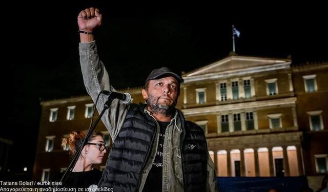 Emigranti shqiptar Pano Ruçi në grevë urie prej 17 ditësh para Parlamentit grek