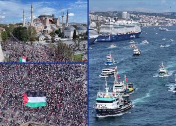 Turqi, mbahen marshe dhe aktivitete solidariteti në mbështetje të Gazës dhe flotave humanitare