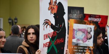 Shkup, mbahet demonstratë në mbështetje të popullit palestinez