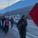 Kolona e veteranëve dhe qytetarëve nga Kosova nisen drejt Tiranës për protestën “Liri për Çlirimtarët”