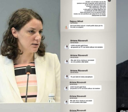 Një ditë nga publikimi i mesazheve në WhatsApp, Mehmetaj pyet ku është Artane Rizvanolli