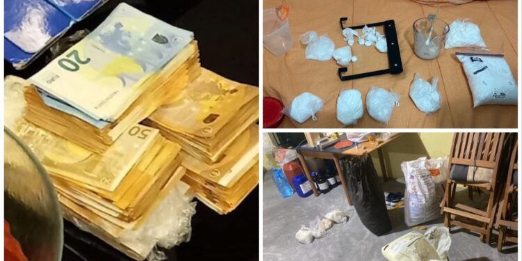 SPAK zbardh rrjetin ndërkombëtar të kokainës: Laborator i sofistikuar në Qerekë, 10 të arrestuar dhe 48 tonë material i sekuestruar