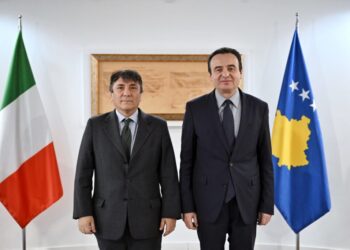 Kryeministri Kurti takoi Ambasadorin e Republikës së Italisë në Kosovë, Maurizio Antonini
