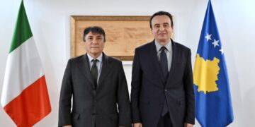 Kryeministri Kurti takoi Ambasadorin e Republikës së Italisë në Kosovë, Maurizio Antonini