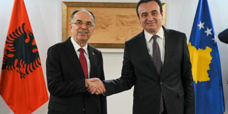 Kryeministri Kurti mirëpriti Presidentin e Republikës së Shqipërisë, Bajram Begaj