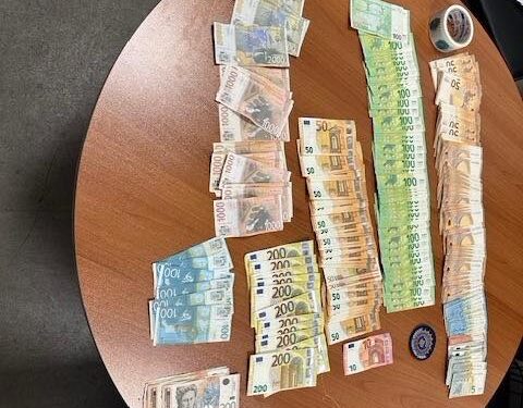 Zbulohen mbi 15 mijë euro të padeklaruara në Merdare, konfiskohet 25% e shumës